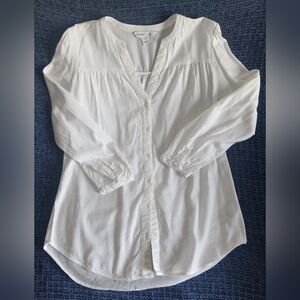 Old Navy Women's Md White Tunic Top